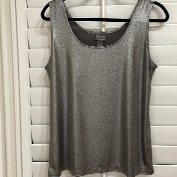 Additions by Chico’s Pewter Colored  tank top, Chico’s size 2 same as 12/14. - Picture 2 of 6